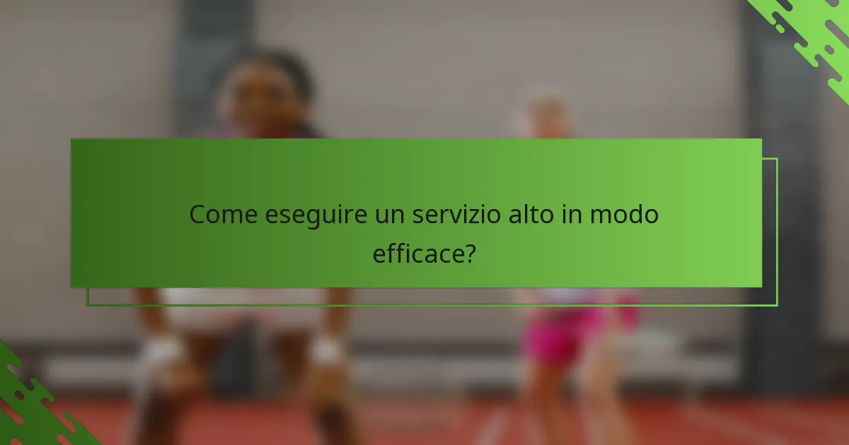 Come eseguire un servizio alto in modo efficace?